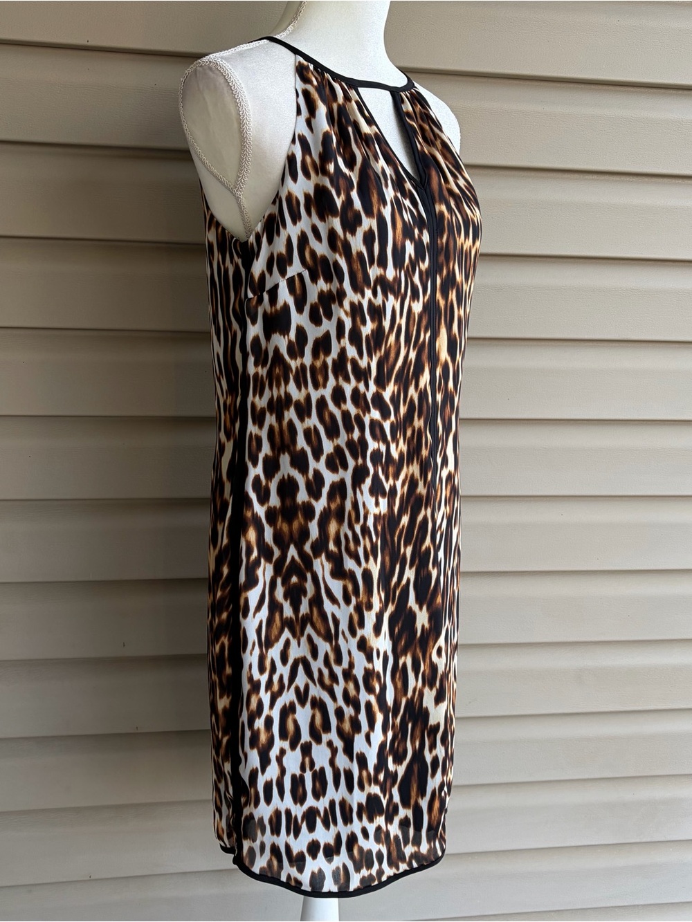 •Worthington• Animal Print Halter Neck Dress - Size 8 - Picture 4 of 8